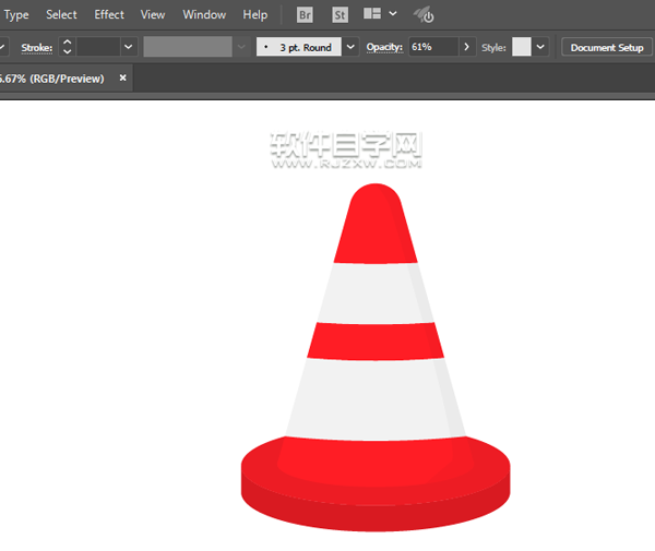 ai怎么畫交通錐