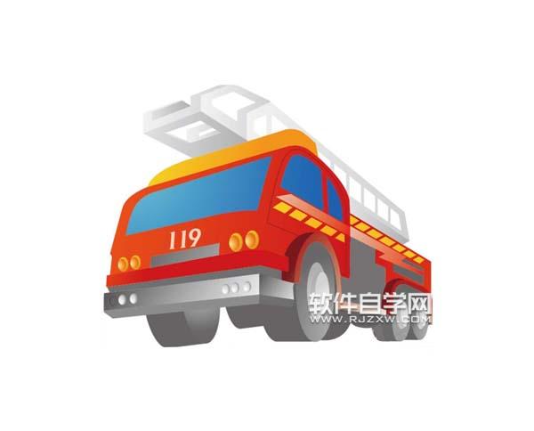 ai怎么畫消防車