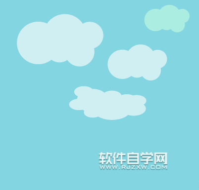 ai怎么畫藍天白云素材