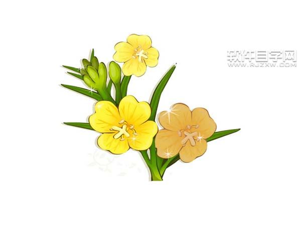 ai怎么畫夜來香素材