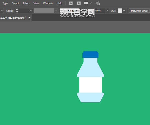 ai怎么畫礦泉水瓶