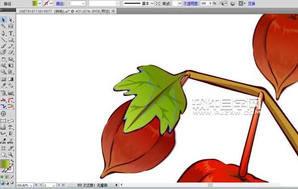 ai怎么畫新鮮燈籠果