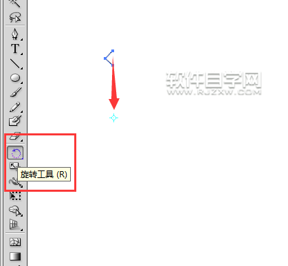 ai怎么旋轉(zhuǎn)線條