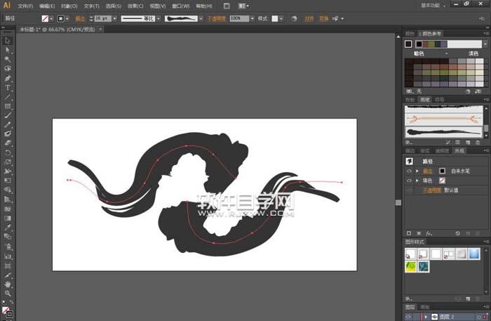 Ai怎么轉曲設計夢幻LOGO