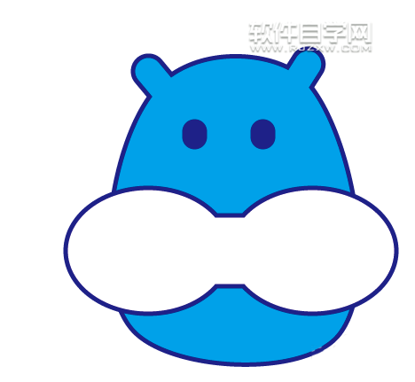 ai怎么畫河馬頭像