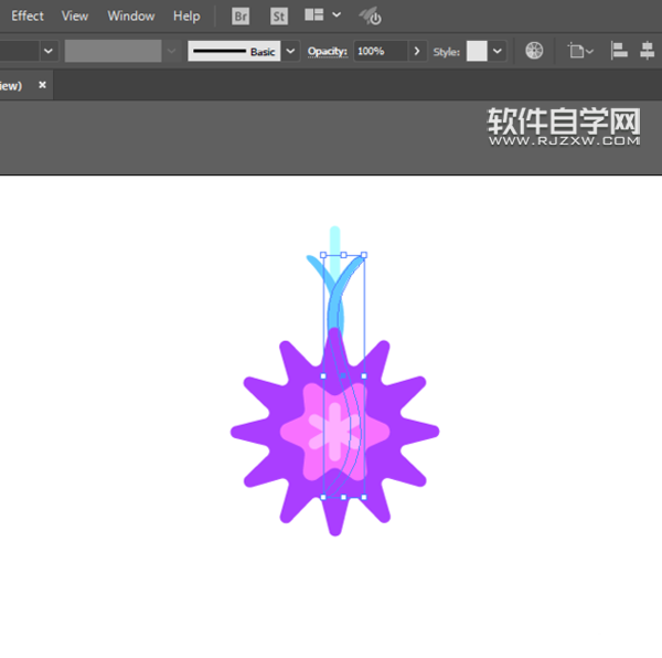 AI怎么畫矢車菊
