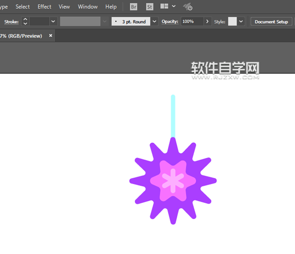 AI怎么畫矢車菊