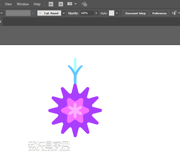 AI怎么畫矢車菊