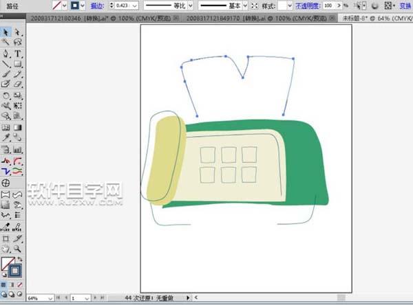 ai怎么畫傳真機圖案