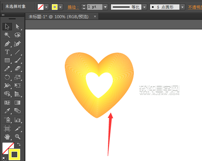 怎么繪制線性漸變的心形