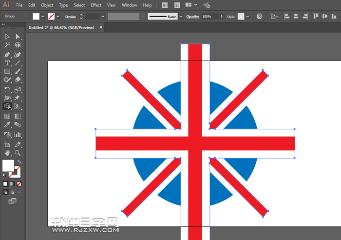 衣領上英國國旗標志怎么設計