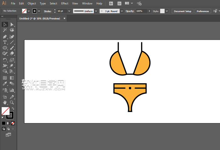 女士內(nèi)衣褲套裝卡通圖設計