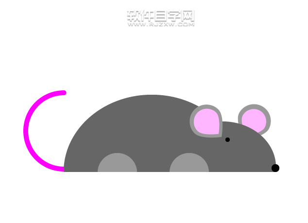 簡單的小老鼠用AI怎么畫