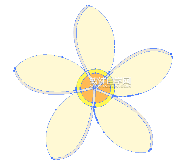 茉莉花矢量圖怎么畫