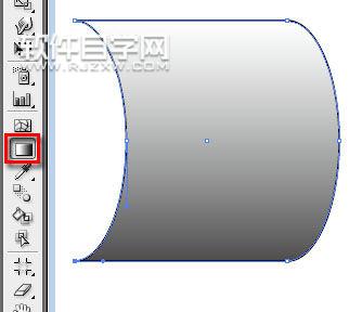 AI圓柱怎么加陰影