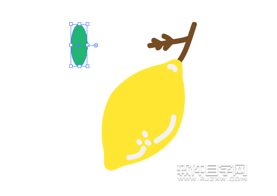 AI怎么繪制檸檬圖案