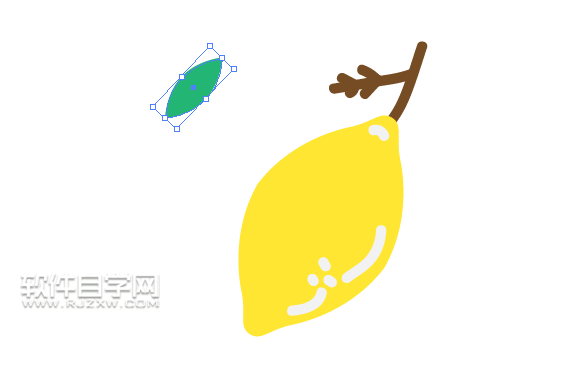 AI怎么繪制檸檬圖案