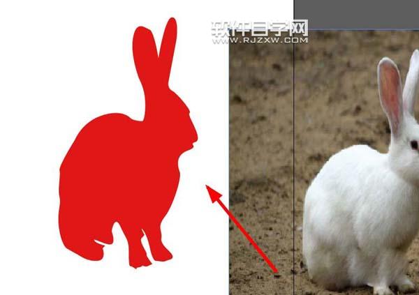 ai怎么繪制兔子剪影