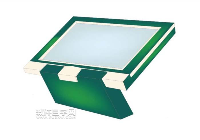 AI怎么畫展示臺設計模型