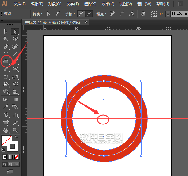 AI怎么繪制圓形路徑文字