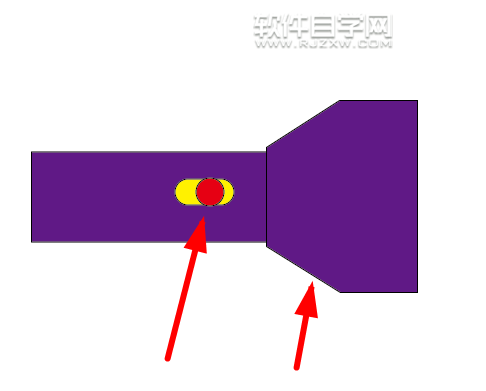 AI怎么繪制一個簡單的手電筒圖案