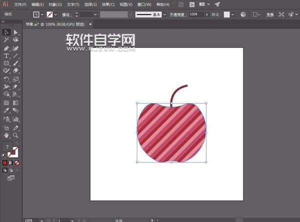 AI蘋果繪制網(wǎng)格風