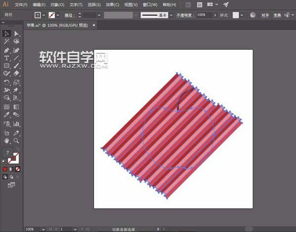 AI蘋果繪制網(wǎng)格風