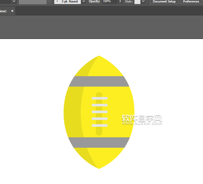 ai怎么畫英式橄欖球？