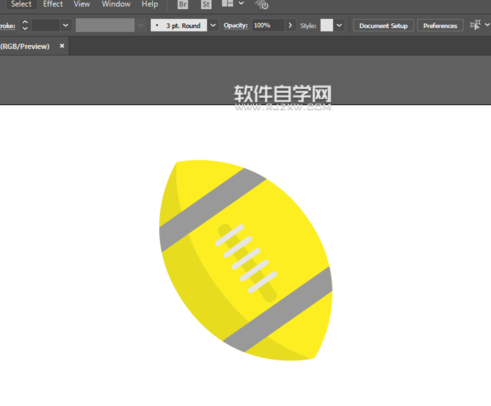 ai怎么畫英式橄欖球？
