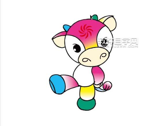 AI怎么繪制小牛吉祥物？