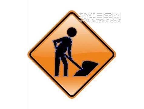 ai怎么繪制行人與修路指示牌