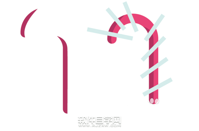 ai繪制拐杖圖標的方法