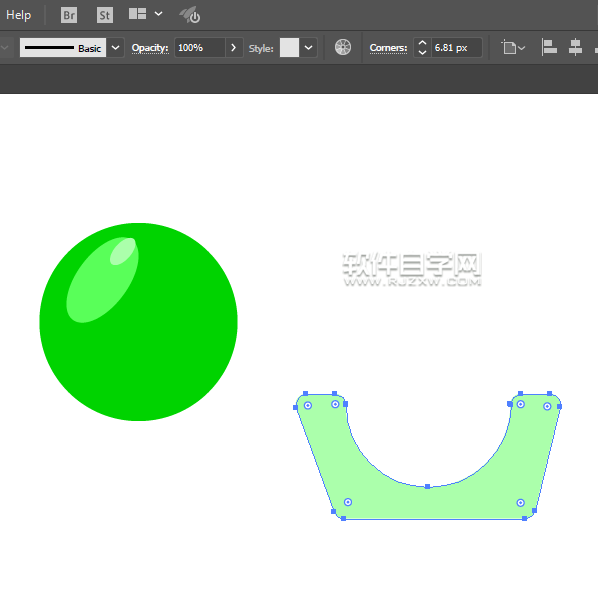 ai怎么繪制青葡萄？