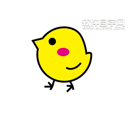 ai怎么繪制黃色小雞？