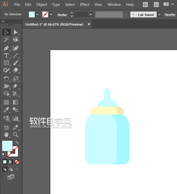 ai怎么畫奶瓶呢？