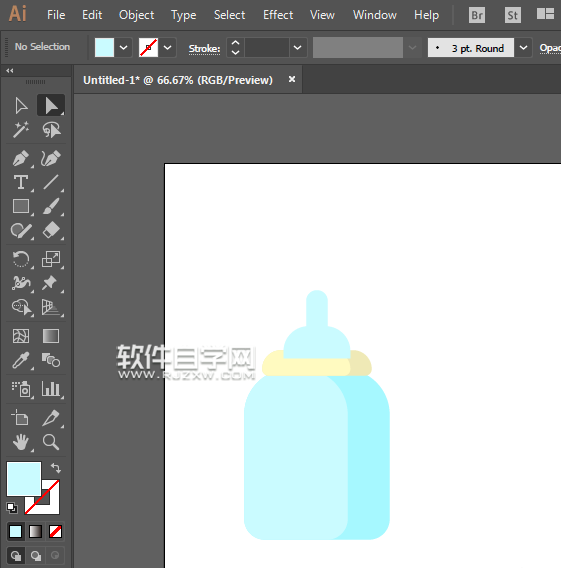 ai怎么畫奶瓶呢？