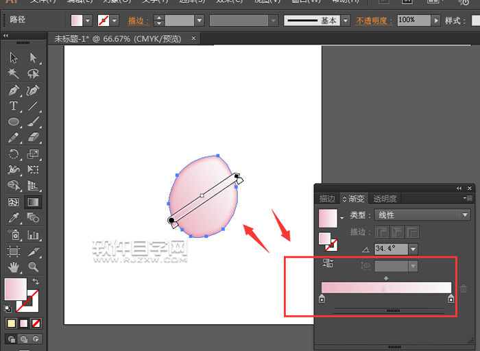 ai格式的粉色花瓣怎么繪制?