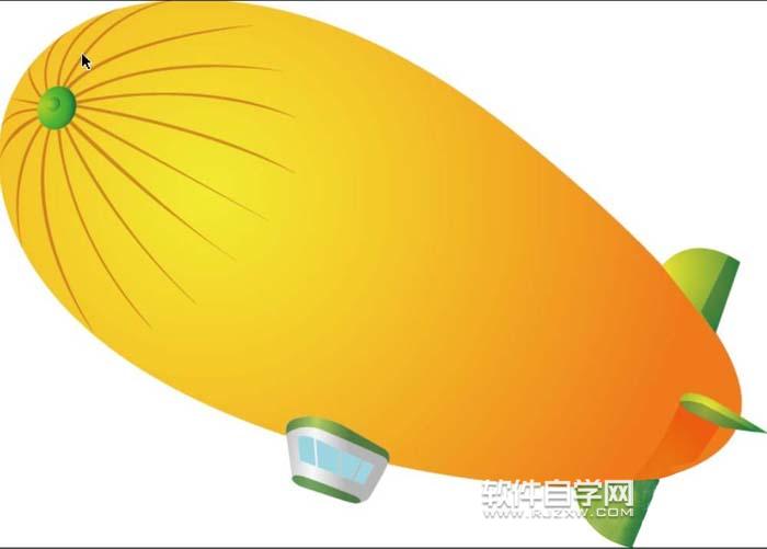 ai飛艇圖標怎么繪制?