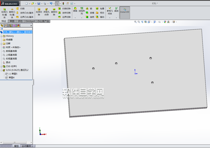 Solidworks軟件的異型孔向導怎么用