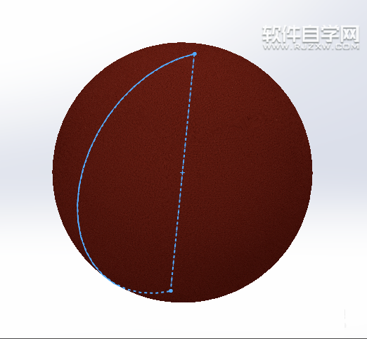 SolidWorks畫藍球的方法