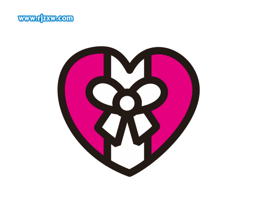 CDR設(shè)計(jì)蝴蝶心結(jié)簡(jiǎn)筆畫教程