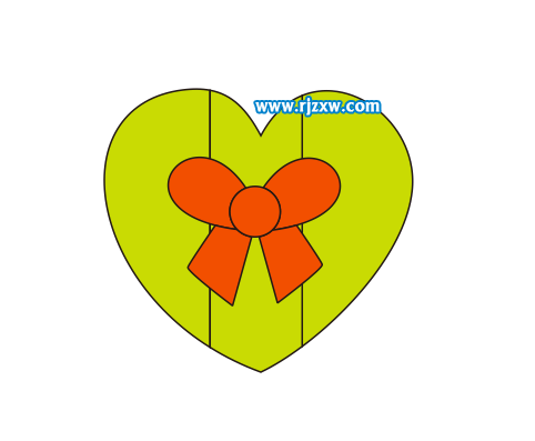 CDR設(shè)計(jì)蝴蝶心結(jié)簡(jiǎn)筆畫教程