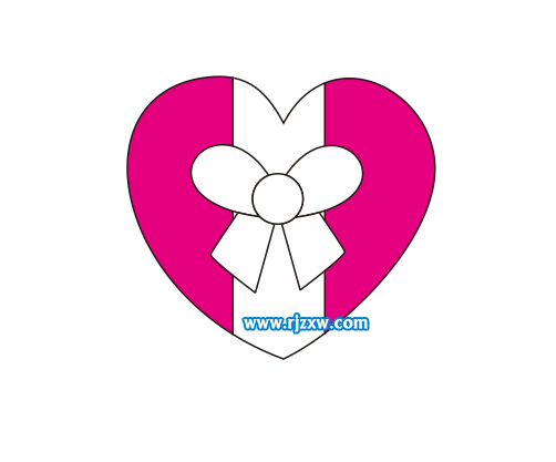 CDR設(shè)計(jì)蝴蝶心結(jié)簡(jiǎn)筆畫教程