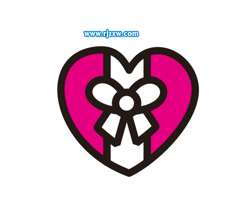 CDR設(shè)計(jì)蝴蝶心結(jié)簡(jiǎn)筆畫教程