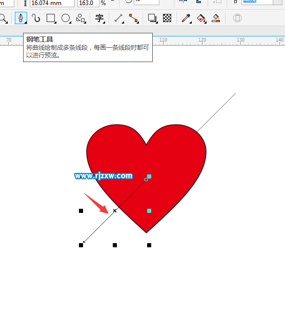 一箭穿心怎么用CDR繪制