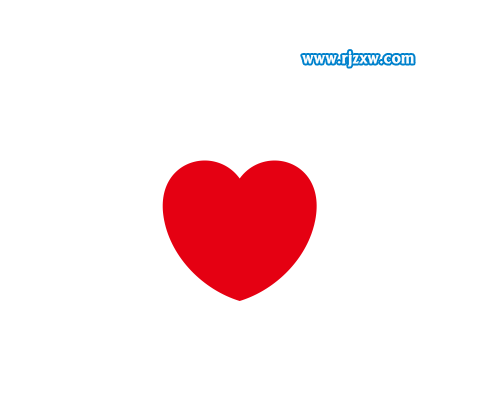 利用CDR節點對齊繪制對稱的心形圖