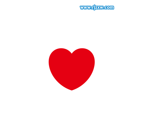 利用CDR節點對齊繪制對稱的心形圖