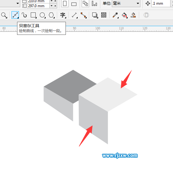 用CDR軟件做立體效果