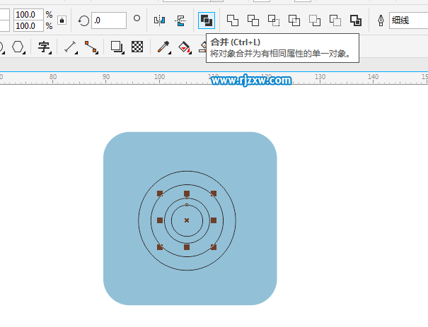 CorelDRAW X8怎么設計船舵的圖形？