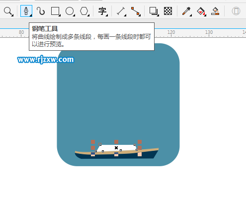 CorelDRAW X8怎么設(shè)計(jì)帆船圖案呢？